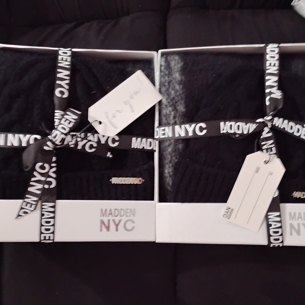 Madden NYC Black Knit Set